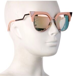 Fendi Zig-Zag Cat-Eye Sunglasses